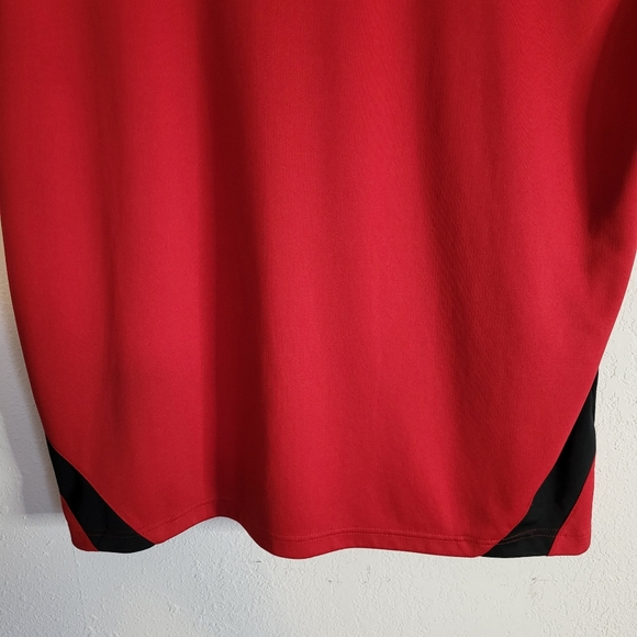 Red W/ Black Stripes Mens PGA Tour Short Sleeve Golf Polo Shirt size XL - Picture 11 of 11